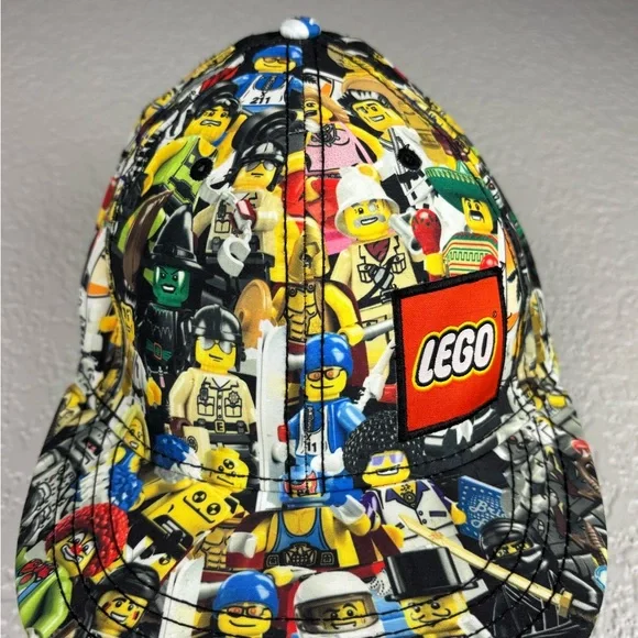 Lego 2011 Mini Figure Print Medium Snapback Hat - Picture 3 of 10